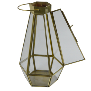 Support de bougie antique en aluminium Zikra Handicrafts, finition plaquée, design résistant à la chaleur, pour la maison, la villa, les dîners et les occasions festives - Product Image 4