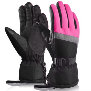 Fournisseur direct d'usine, gants de ski en cuir de chèvre, résistants à l'eau, couleur et logo personnalisables, gants de ski respirants pour le sport - Product Image 1