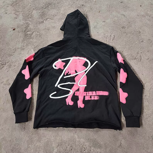 Ensemble de survêtement 2 pièces pour homme et femme, sweat à capuche et pantalon à cordon de serrage, imprimé lettres, vêtements de sport, collection automne - Product Image 4