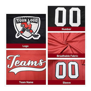 Camiseta de Hockey Personalizada para Hombre, Mujer y Jóvenes, con Logotipo del Equipo, Nombre y Número Bordados e Impresos, para Práctica de Hockey sobre Hielo - Product Image 3