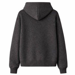 Conjunto de Sudadera con Capucha y Pantalones Deportivos de Punto para Hombre, Corte Holgado, Color Carbón, Ropa Deportiva Informal de Algodón, Pantalones Deportivos con Bolsillo Canguro, Ropa Deportiva de Moda - Product Image 2