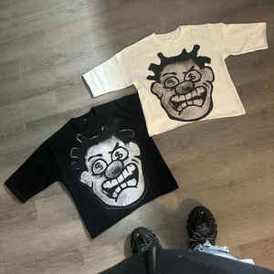 Camiseta Gráfica Vintage de Algodón Grueso con Logo Personalizado al por Mayor OEM, Blanca, Oversize, de Corte Holgado y Hombros Caídos para Hombre - Product Image 5