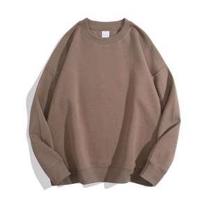 Venta al por mayor de suéteres unisex de alta calidad, 100% algodón, con lentejuelas, hombros caídos, cuello redondo, estampado frontal personalizado y marca personalizada. - Product Image 5