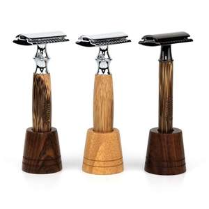 Customized logo Bamboo <b>razor</b> With Engraving logo Bamboo Wood Handle Shaving Safety <b>Razor</b> Double Edge Safety <b>Razor</b> - Product Image 1