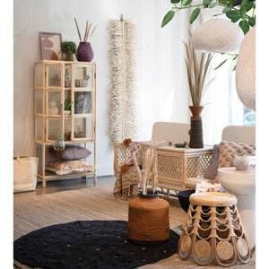 DreamCraft Handmade Rustic Set of 3 Woven Rattan Serving Bowls and Decorative <b>Baskets</b> From Vietnam for Serving or <b>Display</b> - Product Image 5