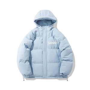 เสื้อแจ็คเก็ตมีฮู้ดปักโลโก้ตามสั่งสำหรับผู้หญิงผู้ชาย ทรงหลวม ใส่ได้ทุกวัน มีซิป สีพื้น ใส่สบาย เหมาะกับกิจกรรมกลางแจ้ง เสื้อแจ็คเก็ตลำลองสำหรับฤดูหนาว - Product Image 2