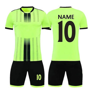 Uniforme de Fútbol Personalizado para Hombre, Azul y Amarillo, Geométrico, Sublimado, Transpirable, Manga Corta, Ropa Deportiva para Todas las Temporadas - Product Image 5