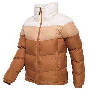 Men's Color Blocking Puffer Jacket Waterproof Breathable Eco-Friendly Stand Collar Windproof Zipper Closure Polyester Wadding - Product Image 4