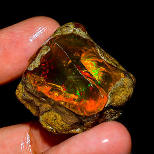 Hermosa calidad de Grado Superior 100% Natural Welo Fire Ethiopian Opal Fancy Oil Rough Loose Gemstone para hacer artículos de joyería - Product Image 2