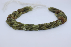 ลูกปัดพลอยโกเมนแบบเหลี่ยมเพชรพลอยเทียมธรรมชาติขนาด3.5-4มม. 13นิ้วสำหรับการทำเครื่องประดับที่เรียบง่าย - Product Image 5