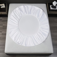 Protège-matelas imperméable brossé 200TC respirant, drap-housse anti-taches à poches profondes pour maison et hôtel