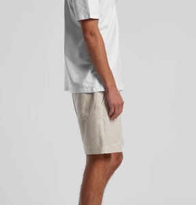 Pantalones Cortos de Lino Casuales de Verano para Hombre SHH, Cintura Elástica, Transpirables, Ligeros, de Color Sólido, para Playa, OEM Personalizado - Product Image 5