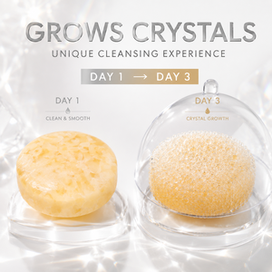 Jabón Enzimático de Glutatión con Cristales, Barra Limpiadora Facial Única con Experiencia Nutritiva de Cristales - Product Image 1
