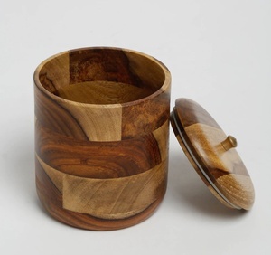 กล่องลายดวงจันทร์ยุโรปทำด้วยมือเป็นมิตรต่อสิ่งแวดล้อมแบบบิดเปิดงานหัตถกรรมไม้มะม่วงแกะสลักลายโลหะรูปดวงจันทร์สำหรับ - Product Image 5