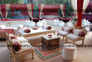 Sillas de Madera de Teca Rústicas Modernas y Lujosas para Decoración de Bodas, Suministros para Asientos de Novia, Uso en Interiores y Exteriores, Venta al por Mayor - Product Image 3