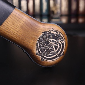 Edge Master Manufacture Engraved Viking Blacksmith Hand Forged Stainless Steel <b>Hammer</b> Wood Handle OEM Customizable - Product Image 6