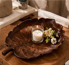 Plateau de service en laiton gravé à la main, style rustique, pour mariage, décoration de la maison, cadeau - Product Image 1