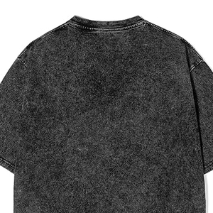 Camiseta de jersey lisa deportiva casual para hombre, nueva, de algodón pesado de 210 g, manga corta holgada, anti-bolitas, lisa, transfronteriza - Product Image 6