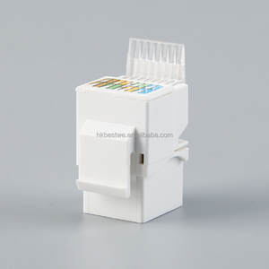 Connecteur Keystone Cat5E UTP 90 degrés sans outil RJ45 non blindé 8P8C pour câble réseau - Product Image 3