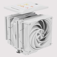 Refroidisseur d'air pour processeur Thermalright Royal Pretor 130 DIGITAL WHITE, 6 caloducs de 6 mm, double ventilateur PWM, compatible LGA1700 AM4 AM5, vente en gros