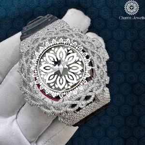 Montre de luxe Charm Jewells en acier inoxydable, cadran carré analogique 40 mm, mouvement mécanique, verre saphir, unisexe, étanche 10 bars - Product Image 2
