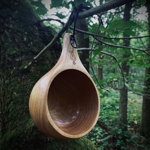 Taza Kuksa Hecha a Mano, Taza Nórdica de Madera a Bajo Precio para Café, Té, Uso en Exteriores y Viajes, por M/S SHAAD HANDICRAFTS - Product Image 2