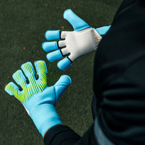 Nuevos Guantes de Portero de Fútbol Profesionales de Cuero, Engrosados, Resistentes al Desgaste, Antideslizantes, con Protección para los Dedos - Product Image 4