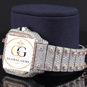 Reloj de Diamantes con Baño de Oro de Lujo y Alta Calidad para Hombre, Estilo Casual para Club y Noche, Disponible a Precio de Exportación - Product Image 3