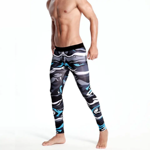 Fully Sublimation <b>Compression</b> Pants BJJ <b>Mens</b> <b>Tights</b> Grappling Martial Arts Spats Cotton/Bambo Sports <b>Tights</b> Elastic Stretch - Product Image 1