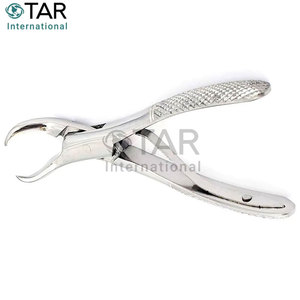 Pinces d'extraction de haute qualité, modèle anglais, pour l'extraction dentaire supérieure et inférieure pédiatrique, instruments chirurgicaux dentaires - Product Image 5