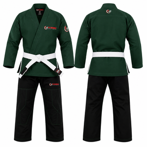 ชุดยูโด Fly Humble BJJ สีขาว กางเกงสีดำ ทรงปกติ สำหรับผู้ใหญ่ ใส่ได้ทั้งชายและหญิง ชุดศิลปะการต่อสู้ ระบายอากาศได้ดี ผ้าฝ้ายไร้รอยต่อ โลโก้สีแดง - Product Image 3