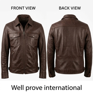 Veste de motard en cuir synthétique blanc avec logo personnalisé en relief, écologique, imperméable, respirante, fermeture éclair, panneaux - Product Image 6