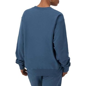 Sudadera de Invierno para Mujer, Cuello Redondo, Manga Larga, 100% Algodón, Color Sólido - Product Image 2