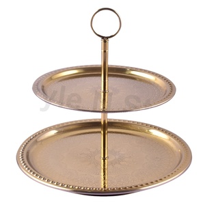 Support à gâteau rond en acier inoxydable de qualité supérieure, écologique, poli, au design classique et élégant, à prix de gros - Product Image 1