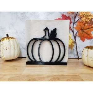 Porte-serviettes en métal noir moderne en forme de cœur, distributeur vertical de mouchoirs en papier, support de serviettes en fer pour la décoration de mariage et de cuisine - Product Image 6