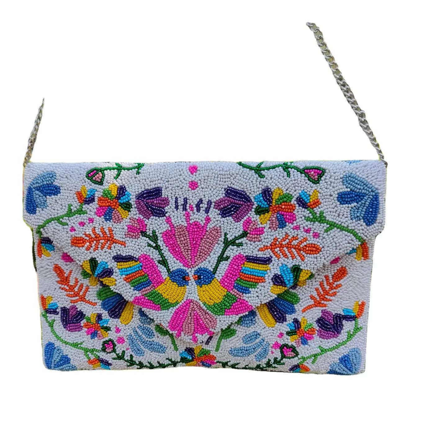 Tas tangan manik-manik India dompet wanita tas Clutch bermanik-manik tas tangan dengan harga grosir dari India