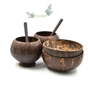 Sustainable Premium Coconut Shell <b>Cup</b> with Stand Handmade Natural Drinking <b>Cup</b> High Quality From Eco2go Vietnam - Product Image 1