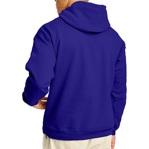 Sweat-shirt à capuche en molleton de coton uni coupe classique délavé style vintage pour homme, streetwear hiver - Product Image 3