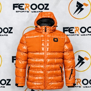 Veste de neige isolante pour homme, col montant, manches longues, fermeture éclair sur le devant, vêtement léger, streetwear, vêtements de voyage avec rangement - Product Image 4