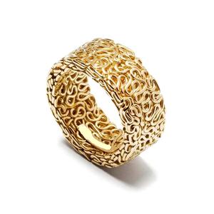 Servilletero pulido dorado de alta calidad con diseño de anillo único aspecto moderno vajilla real de lujo para el hogar de la boda - Product Image 5