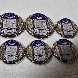 Premium High Quality Metal <b>Buttons</b> PHI BETA SIGMA Fraternity Custom <b>Buttons</b> for blazers in Silver color 8 <b>Buttons</b> - Product Image 2