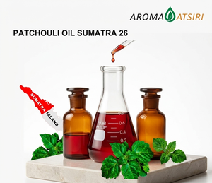 Huile essentielle pure de patchouli d'Armoise (ATSIRI) de Sumatra 26, distillée à la vapeur, 100 % naturelle pour l'aromathérapie - Product Image 1