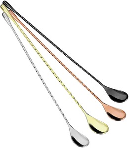 Agitador de Cócteles de Metal con Diseño Personalizado para Bar, Hotel, Bodas y Fiestas, Cuchara Mezcladora para Cócteles - Product Image 1