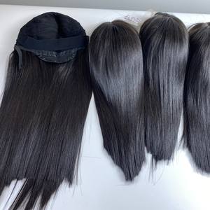 Super vente Perruque droite en os noir Extensions de cheveux 100% cheveux humains vietnamiens de haute qualité sans enchevêtrement petits nœuds grands en stock - Product Image 3