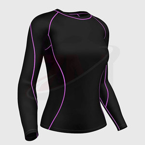 Ropa Deportiva Ligera para Ejercicio en Gimnasio y Actividades Deportivas, Camiseta Deportiva de Compresión para Mujer, Cómoda y Elástica - Product Image 1