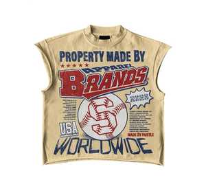 Conjunto de Camiseta Casual para Hombre de Alta Calidad 2025 con Pantalones Cortos de Algodón Transpirable con Lavado Ácido, Logotipo Personalizado OEM, Conjunto de Verano - Product Image 3