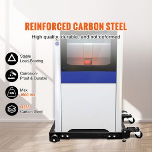 Base Mobile Regolabile per Carichi Pesanti, Capacità 1500 Libbre, 18\" X 24\" 26.5\" X 31.5\", Supporto Universale per Attrezzature di Movimentazione Materiali - Product Image 2