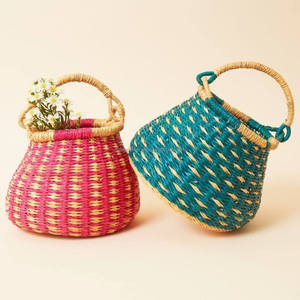 Cesta de Almacenamiento Multifuncional de Seagrass Bolga, Hecha a Mano en Vietnam, Venta al por Mayor, Artesanía DHT - Product Image 1