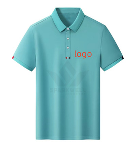 Polo de Algodón Piqué para Hombre, Manga Corta, Color Sólido, Transpirable, Casual, con Estampado Frontal, Corte Regular, Fabricación Personalizada - Product Image 6