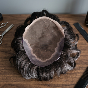 Taz cheveux hommes indien Remy cheveux toupet perruque crépus droite vague profonde Styles d'eau fabriqués au Bangladesh - Product Image 3